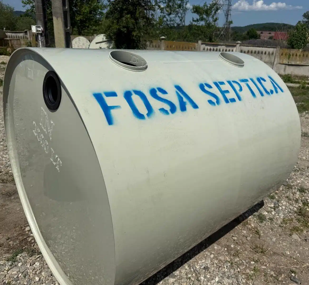 Fosa septică de capacitate mare în aer liber